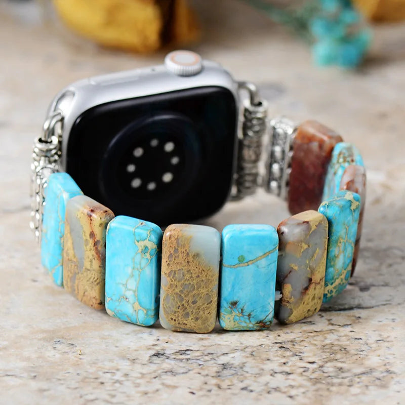 Cinturino per Smart Watch in pietra naturale “Cronometro della Tranquillità”
