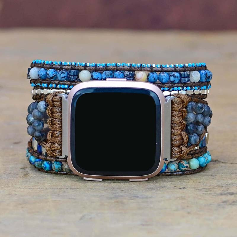 Elegante Cinturino "Fusione Blu" per Fitbit Versa 2