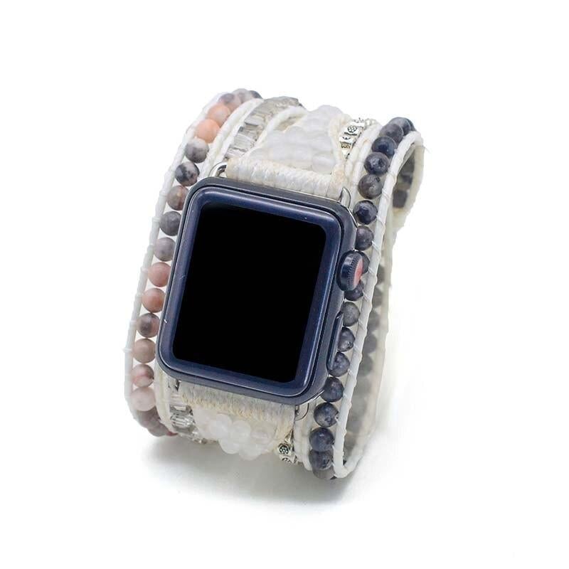 Cinturino Bianco per Apple Watch in Labradorite