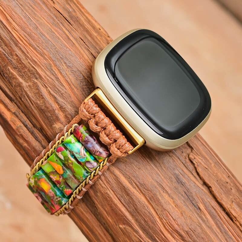 Cinturino per Fitbit "Armonia Naturale" con Diaspro