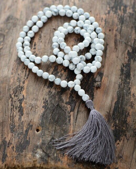 Collana Mala Equilibrio e Tranquillità con Howlite