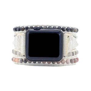 Cinturino Bianco per Apple Watch in Labradorite