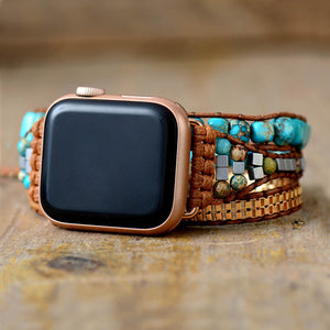 Cinturino per Apple Watch in Diaspro Blu